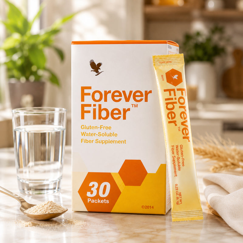 Fibras Solúveis e Prebióticas Forever Fiber® Living | Saúde Intestinal e Saciedade (30 Envelopes)